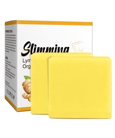 Organic Ginger Soap (2 Pack) Weight Loss Soap Promote Blood Circulation Rejuvenate Skin for Face and Body