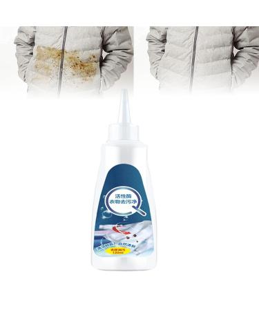Xebular 1/2PCS Active Enzyme Clothing Stain Remover Oil Stain Remover Clothes Stain Remover For White Clothes Stain Remover For Clothes Liquid Detergent For Most Types Of Clothes (A)