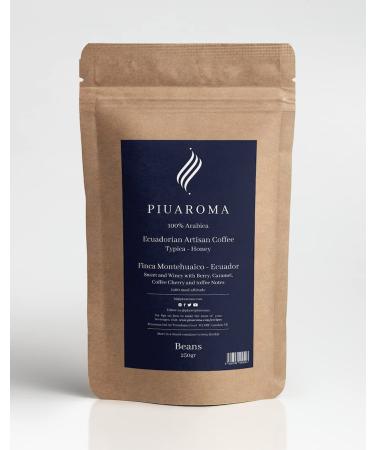 Ecuadorian Gourmet Coffee Whole Beans Medium Roast Fresh Coffee Beans 200 Grams/3.5 Ounces (Pack of 1) | Ecuadorian Coffee 100% Gourmet Coffee PIUAROMA