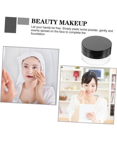HAPINARY 1 Set makeup foundation highlighter filling Fashion female powder holder powder puff box powder puff with storage mini face powder loose powder face powder jars Compact - Buy Online on SooperMarket.com