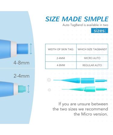 Skin Tag Remover Kit with Auto Pen, 40 Bands - Painless Device for Small to Large Warts (2mm-8mm) - Buy Online on SooperMarket.com