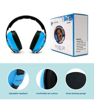 JeeoMax Baby Ear Muffs & Earplugs Pack - Noise Protection Headphones for Ages 2-36 Months - Buy Online on SooperMarket.com