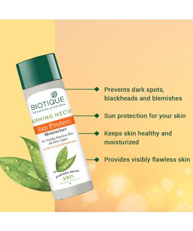 Biotique Morning Nectar Lotion SPF 30 - Lightening & Nourishing UVA/UVB Protection - Buy Online Internationally - Buy Online on SooperMarket.com