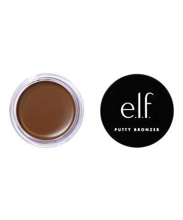 e.l.f. Putty Bronzer, Creamy & Highly Pigmented Formula, Creates a Long-Lasting Bronzed Glow, Infused with Argan Oil & Vitamin E, Sun Kissed, 0.35 Oz