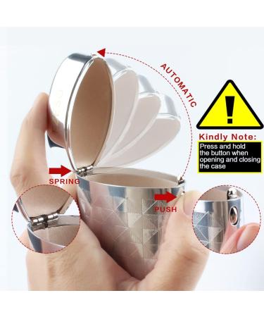 2 Pcs Aluminum Lattice Glasses Case for Small Frame - Silver - Buy Online on SooperMarket.com