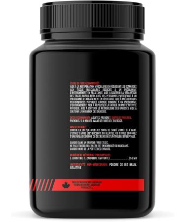 ProteinCo | Pure L-Carnitine Tartrate | 650mg | Stimulant Free Weight Loss | Enhance Energy | Antioxidant | 120 capsules - Buy Online on SooperMarket.com