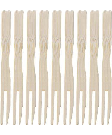 JSGHGDF 100Pcs Wooden Fruit Fork Pick Dessert Forks Tableware - Buy Online on SooperMarket.com