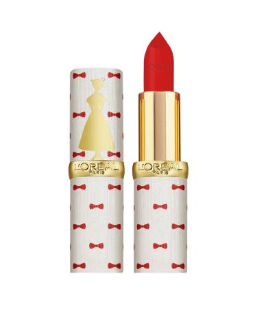 L'Or al Paris lipstick long -lasting color Riche limited edition Disney Mary Poppins gift idea for women finish matte 346 red 346 1 piece (1 Pack)