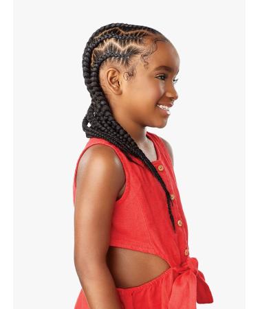 Sensationnel African Collection 3X X-PRESSION Kids Pre-Stretched Braid 28" (3-Pack SM1B/BG) - Ideal for Easy Braiding & Styling | Shop Internationally - Buy Online on SooperMarket.com