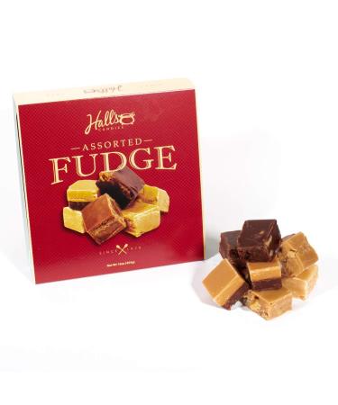Hall's Assorted Fudge 1 Pound - Delicious Variety of Gourmet Fudge Flavors - Buy Online on SooperMarket.com