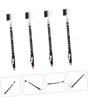 Beavorty 12 Pcs Two-in-one Eyebrow Pencil Eyebrow Pen Drawing Woman Eyebrow Pencils Miss 2 in 1 Tool - Buy Online on SooperMarket.com