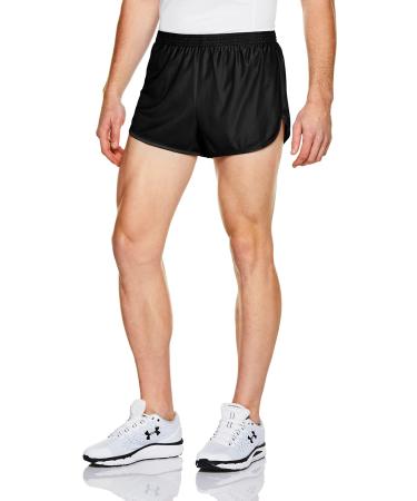 TSLA Men's Active Running Shorts, 3 Inch Quick Dry Mesh Jogging Workout Shorts, Gym Athletic Marathon Shorts with Pockets 2.5 Inch Marathon Short Black Large