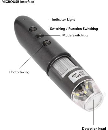Skin Diagnosis Hair Analyzer 800x Hair Scalp Detector With 2MP USB HD Electronic Digital Microscope - Buy Online on SooperMarket.com