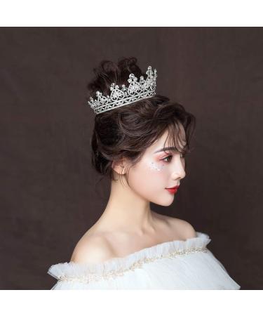 S SNUOY Silver Crystal Queen Crown - Perfect for Wedding, Pageant & Prom - Buy Online on SooperMarket.com