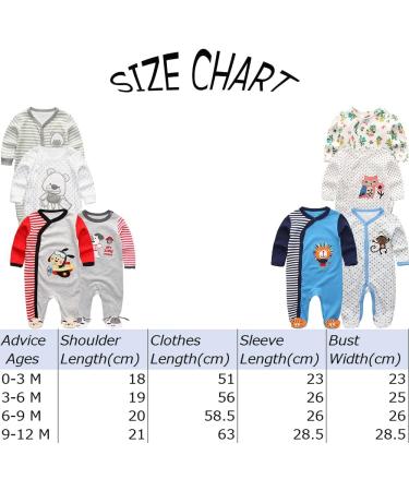 MAMIMAKA Baby Newborn Cotton Footed Pajamas 9-12 Months - Color8 - Buy Online on SooperMarket.com