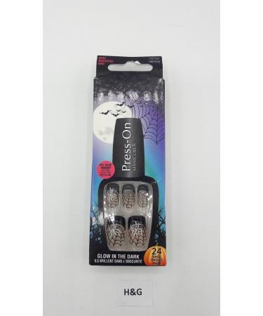 Broadway Nails Press-On Manicure Glow In The Dark 24 Nails HBIPD38 Cauldron