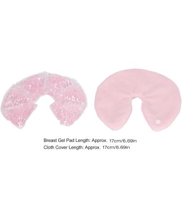Breast Gel Pad Hot Cold Compress - Promote Milk Flow Reduce Swelling Special Shape - Pink | International Shipping - Buy Online on SooperMarket.com