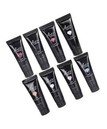 8pcs Nail Extension Gel Kit - Fast Building Gel & Sequins for Perfect Manicure | International Shipping - Buy Online on SooperMarket.com