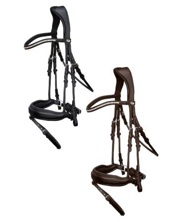 Schockem hle Malibu Anatomic Snaffle Bridle espresso WB