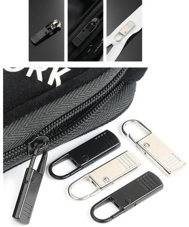 10pcs Metal Zipper Pull Tabs - Durable Zipper Tags for Bags Clothes Coats Jackets & Backpacks | International Shipping - Buy Online on SooperMarket.com
