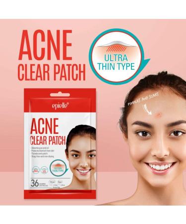 Epielle Acne Clear Patch - Hydrocolloid Pimple Patch for Face & Skin, 4 Pack Acne Spot Treatment Stickers - Cruelty-Free, Two Patch Sizes 8mm & 10mm - Buy Online on SooperMarket.com