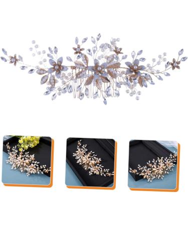 BELLIFFY Headgear Bride Wedding Hair Comb Bridal Flower Hair Comb Wedding Headdress Wedding Pearl Hair Comb Bridal Headpieces for Wedding Bridal Hair Accessories Wedding Hair Accessories - Buy Online on SooperMarket.com
