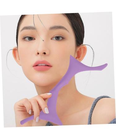 WOFASHPURET Eyebrow Shaping Stencil brow shaping template silicone makeup stencil eyebrow guide template mold eye protection Auxiliary Eyebrow Stencils 17.3x5.9cm Purple - Buy Online on SooperMarket.com