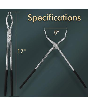GONGYI 17 Hinge Style Crucible Tongs for Metal Smelting and Refining - Recycle Gold, Copper, Silver, Bronze - Casting Tool - Buy Online on SooperMarket.com