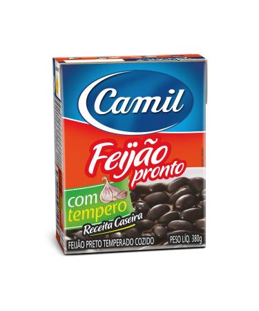 Camil Cooked and Seasoned Black Beans 380g Ready to eat Easy and fast to prepare - High Protein - Gluten Free