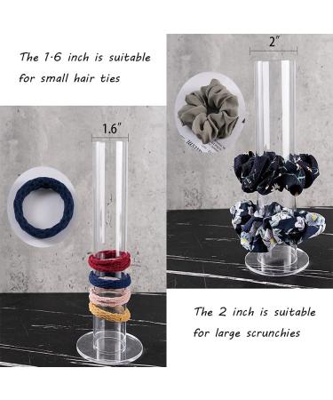 Pangkeep Acrylic Scrunchie Holder - 2Pcs Hair Tie Organizer & Display Stand for Teen Girls - Buy Online on SooperMarket.com