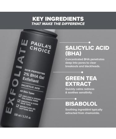 Paula's Choice 2% BHA Gel Exfoliant - Targets Blackheads & Enlarged Pores - 100ml - Buy Online on SooperMarket.com