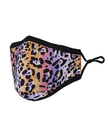 Washable Reusable 3 Layers Cotton Cloth - Mix Color - Leopard Print One Size Fits Most