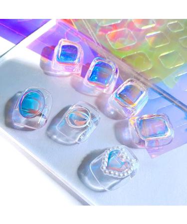 Dornail Aurora Nail Foil 11 Sheets - Holographic Broken Glass Paper Stickers for DIY Nail Art Decoration - Women and Girls - Buy Online on SooperMarket.com