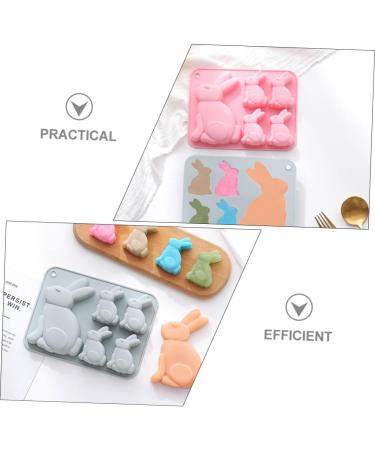 PRETYZOOM 2pcs Easter Cake Mold Easter Bunny Cake Mould Bunny Candy Mold Easter Chocolate Molds Silicone Bakery Easter Decor Easter Baking Molds 3D Silica Gel Bakeware Baking Supplies - Buy Online on SooperMarket.com