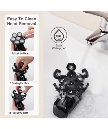 Premium 7D Head Shavers for Bald Men | Waterproof Cordless Electric Razor & Grooming Kit - Buy Online on SooperMarket.com