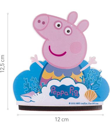 Dekora - Cake Topper Cake Decoration | Peppa Pig Cake Decoration - Dimensions 12 x 12.5 cm - Buy Online on SooperMarket.com