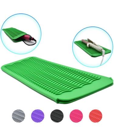 Dajidafu Heat Resistant Pad Travel Easy Storage Wave Texture Skid-proof Design Flat Iron Holder Perfect Giftfor Straightener No.1 - Buy Online on SooperMarket.com