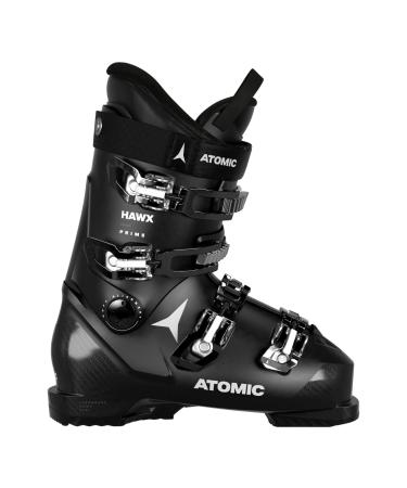 Atomic hawx prime W ski boots women - alpine ski boot in black - boots with 3D ankle & heel for precise seat - medium -wide ski boots for beginners black white 26/26.5