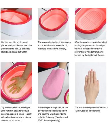2pcs Rose Paraffin Wax Refills for Spa & Home Facials | Moisturizing & Nourishing Hand & Foot Care | Winter Skin Care Treatment - Buy Online on SooperMarket.com