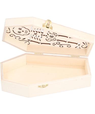 Decorative Wooden Coffin Pet Burial Coffin Gothic Style for Coffin Box for Small Pets for Hamsters for Halloween Party Decor(#2) - Buy Online on SooperMarket.com