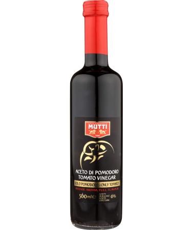 Mutti Tomato Vinegar (Aceto di Pomodoro), 16.9 oz. | Italys #1 Brand of Tomatoes | Fresh Taste for Cooking | Vegan Friendly & Gluten Free | No Additives orPreservatives