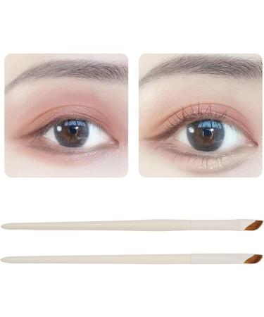 Eyeliner Brush Professional Slanted 2pcs Sickle Eyeliner Brush Portable for Home for Makeup Artist - Buy Online on SooperMarket.com