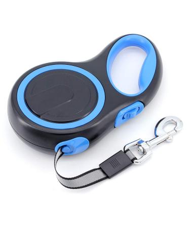 Moyouno 8m long retractable dog leash dog leasic leash 8m high-end pet lead automatic pull-out dog training line up to 50kg for small medium-sized and large dogs (blue) blue