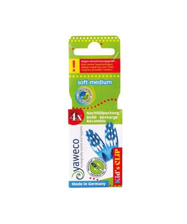 YAWECO: Kid's CLIP - 4x replacement heads refill pack soft-medium