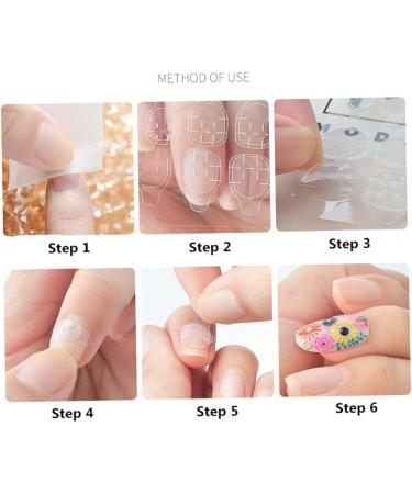 30 Sheets Nail Adhesive Tabs Nail Glue Stickers Double Sided Nail Jelly Glue for Manicure Decoration. - Buy Online on SooperMarket.com