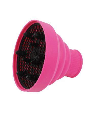 Ysvnlmjy Hair Dryer Vent Hood - Heat Resistant Silicone Hair Dryer Vent Hood Foldable Soft Blow Dryer Accessory Multifunctional Hair Styling Supplies for Girls pink