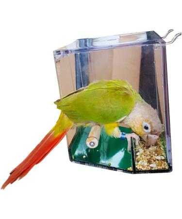 Birds LOVE Hanging Seed Catcher Tray for Small Birds - Ideal for Lovebirds, Cockatiels, Canaries, Sun Conures - Blue/Green - Buy Online on SooperMarket.com