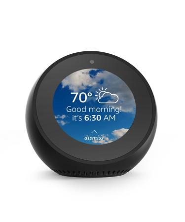 Echo Spot - Smart Alarm Clock with Alexa - Black Black Echo Spot