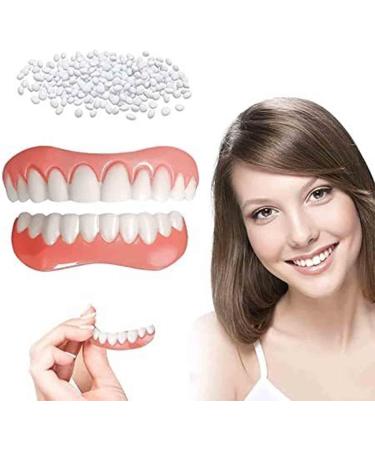 Buy Dentures & Cosmetic Veneers - Temporary Prosthesis & Silicone Tooth Plates for Men & Women - 2PCs International Shipping - Buy Online on SooperMarket.com