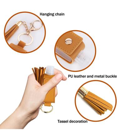 Puerhuaci Travel Bottles Set - 4 Pcs 30ml Transparent Squeeze Bottles for Perfume & Cosmetics with Keychain - Portable Plastic Travel Containers - Buy Online on SooperMarket.com